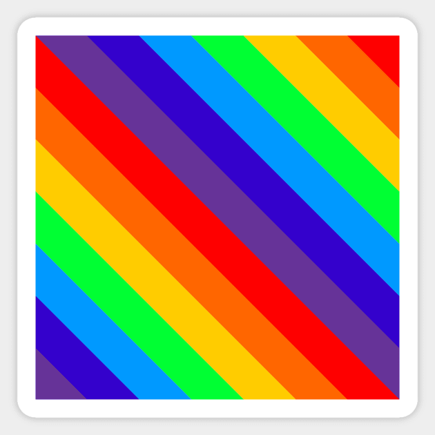 Rainbow Stripes Sticker by iconymous